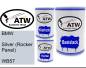 Preview: BMW, Silver (Rocker Panel), WB57: 500ml Lackdose + 500ml Klarlack + 250ml Härter - Set, von ATW Autoteile West.